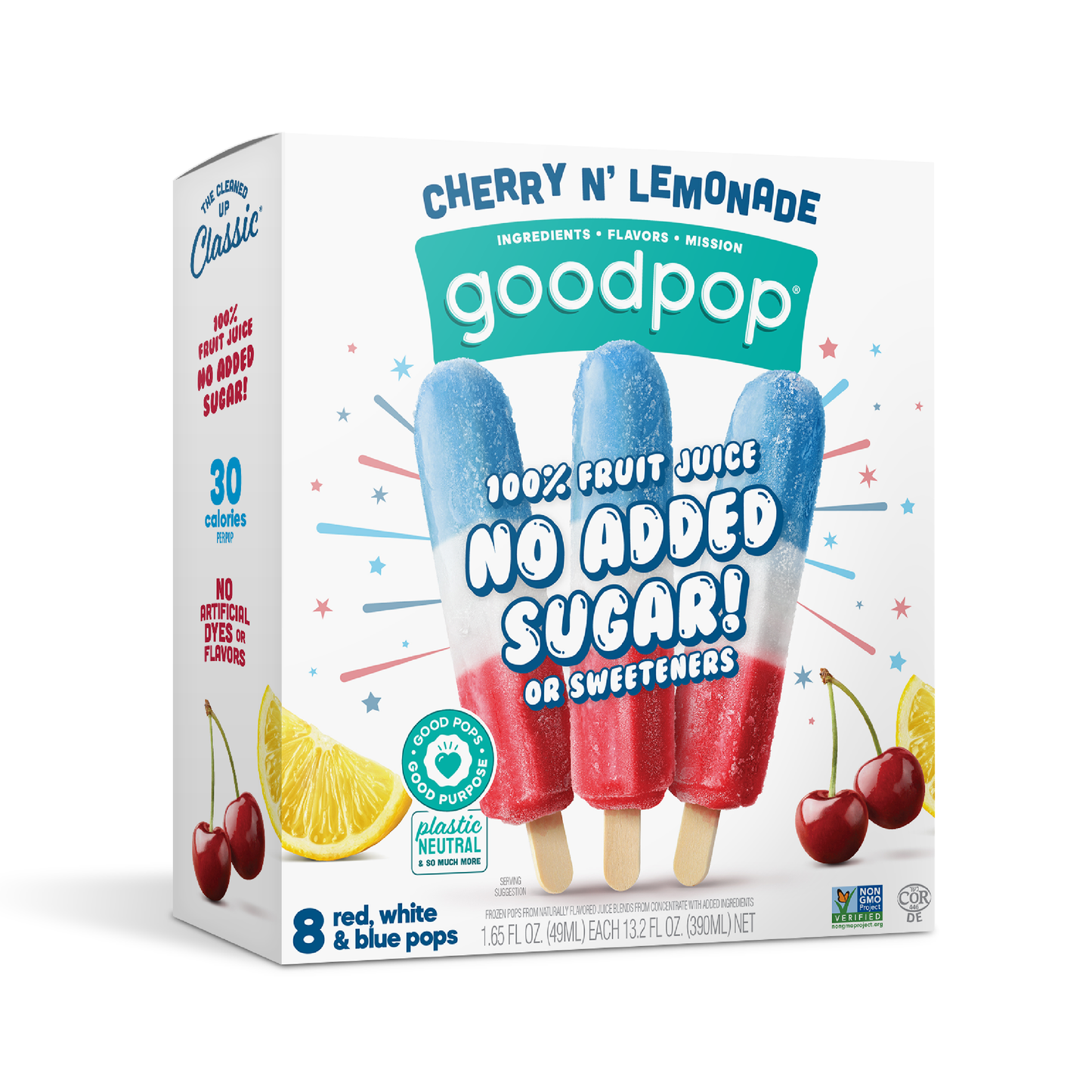 GoodPop Cherry n' Lemonade Junior Pops 8ct